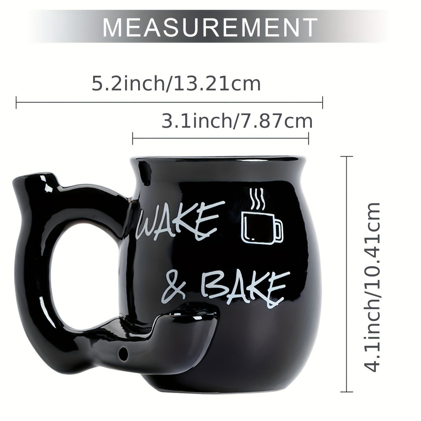 Wake & Bake 911 (Multifunctional Ceramic Smoking Coffee) Mug