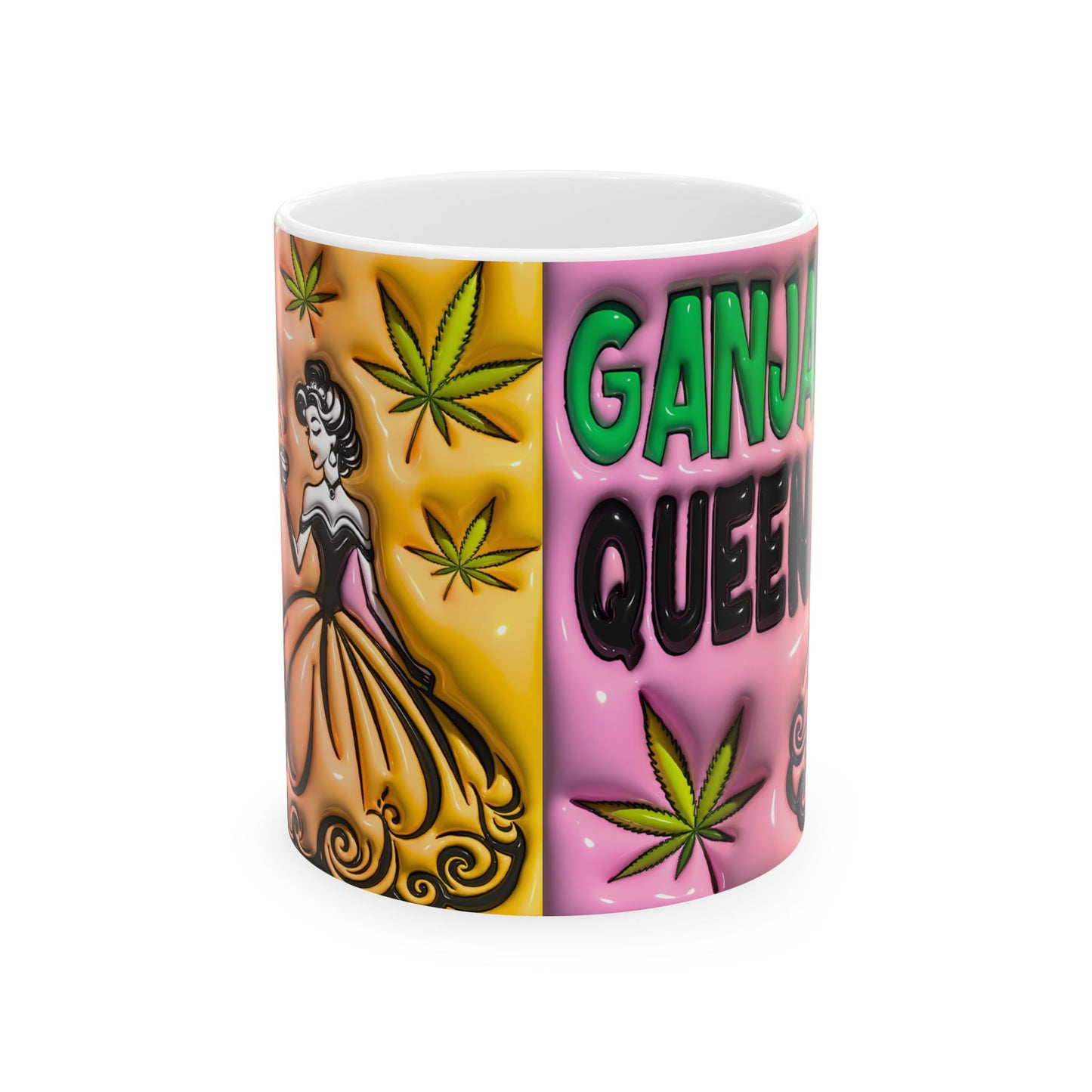 Ganja Queen Ceramic Mug Perfect for female Cannabis Lovers