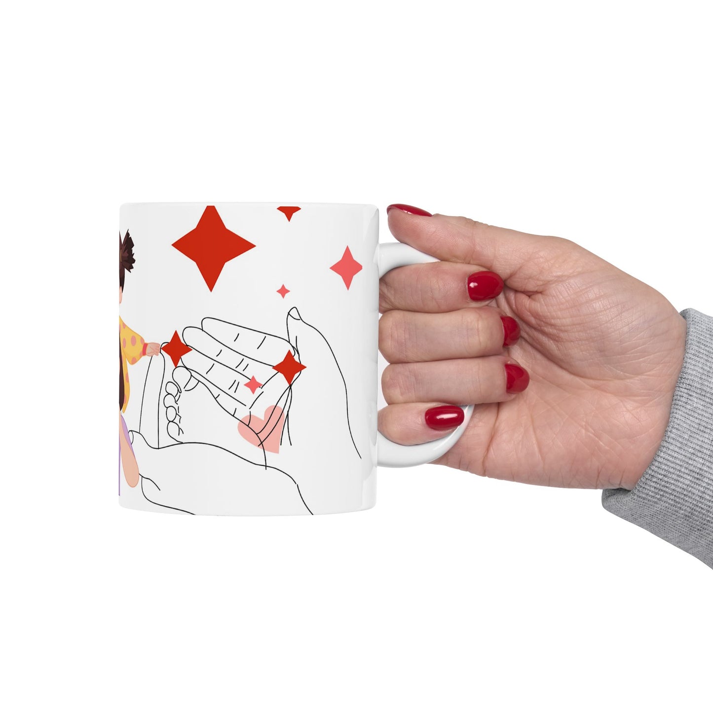 Mom and Daughter Coffee Mug - Happy Mother's Day 11oz