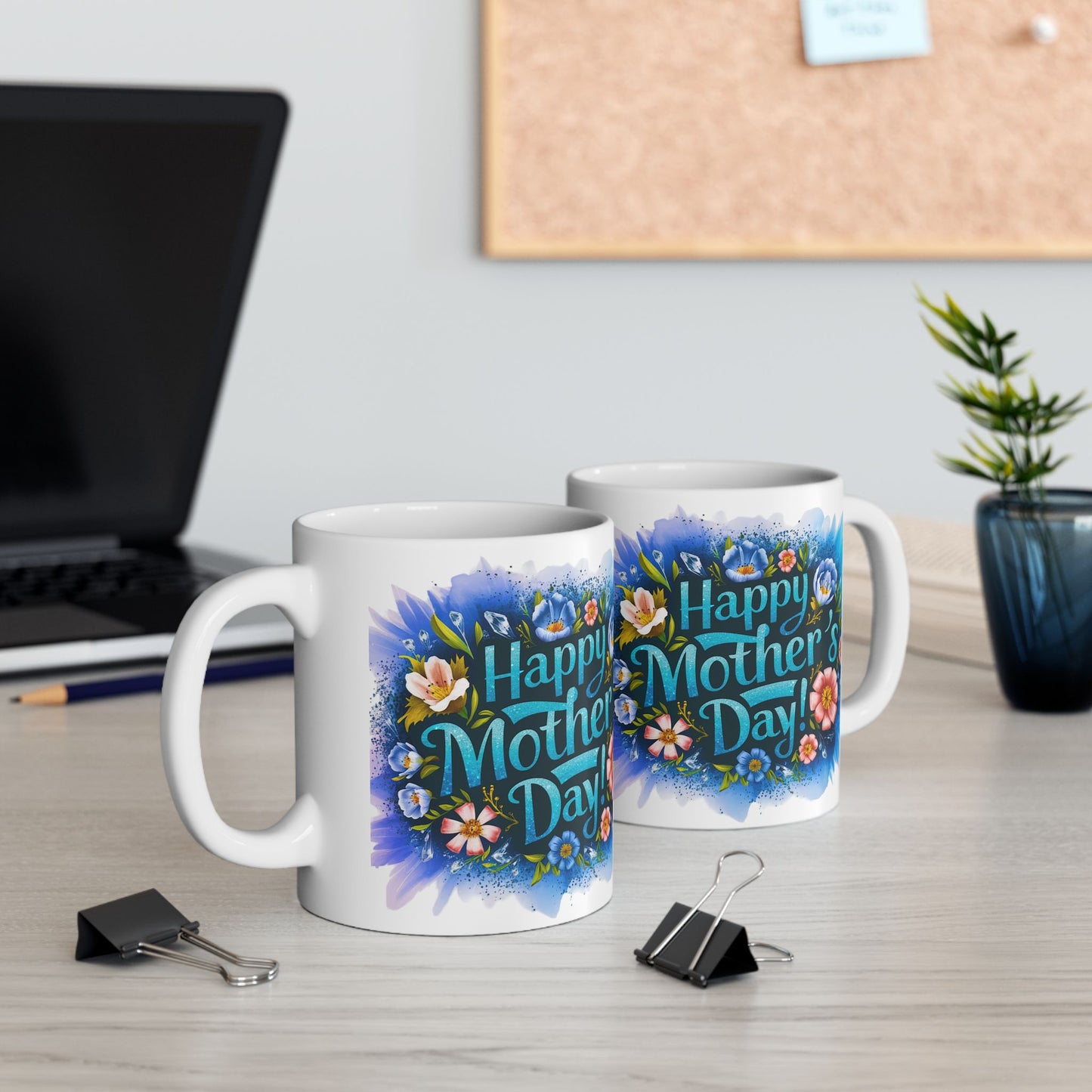 Copy of Happy Mother's Day Floral Ceramic Mug - 11oz