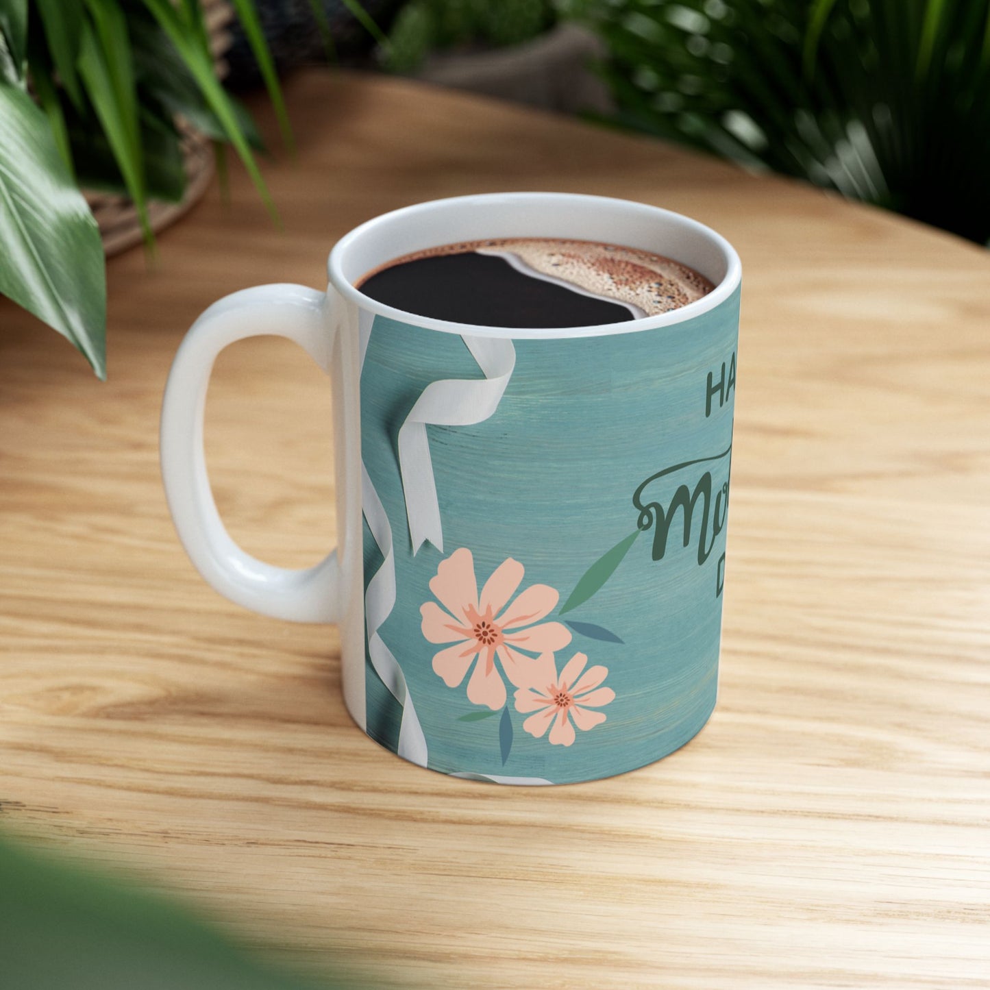 Happy Mother's Day Floral Ceramic Mug | Perfect Gift for Moms | 11oz