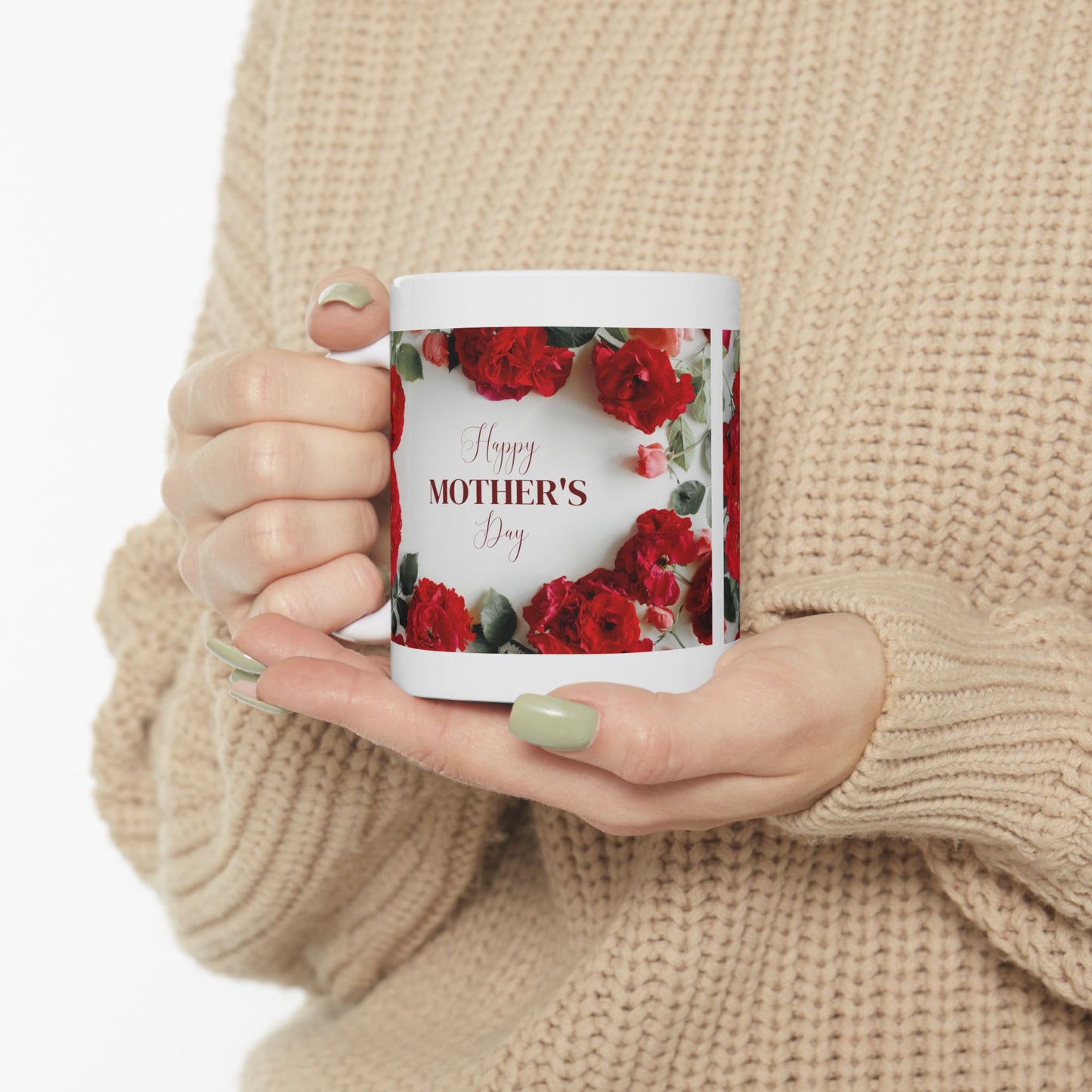 Floral Mother's Day Ceramic Mug Perfect Gift for Mom