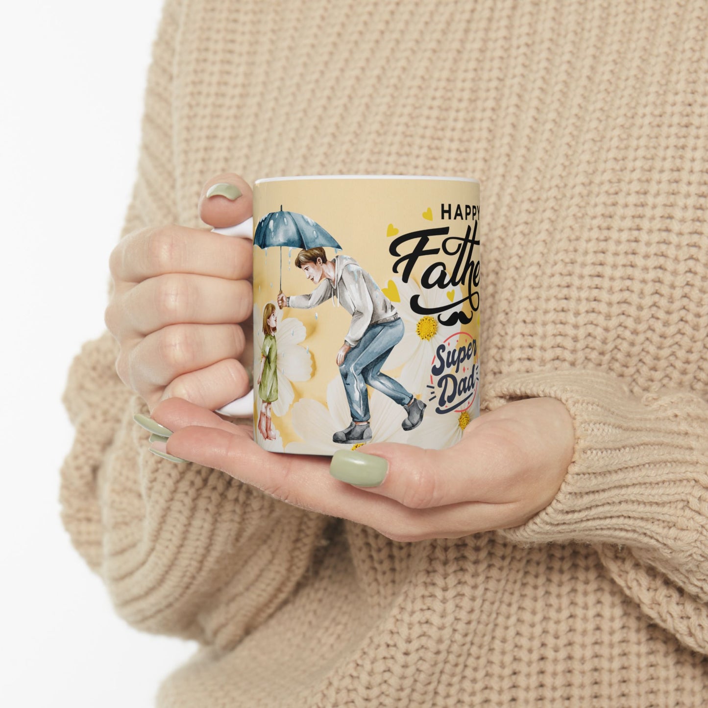 Happy Father's Day Mug - Super Dad Ceramic Coffee Mug