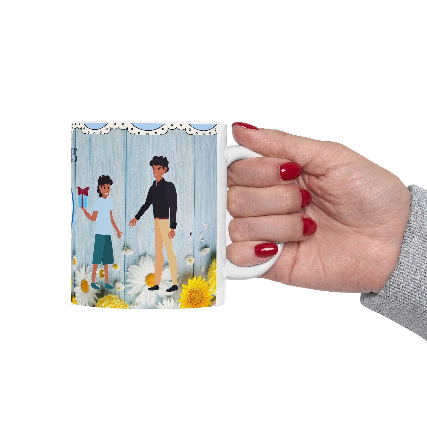 Happy Father's Day Ceramic Mug - Best Dad Design