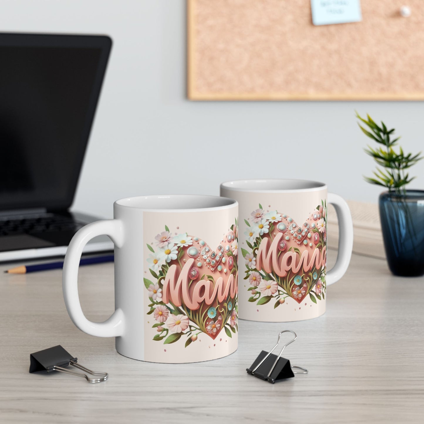 Floral "Mama" Ceramic Mug - Perfect Gift for Mother's Day & Special Occasions