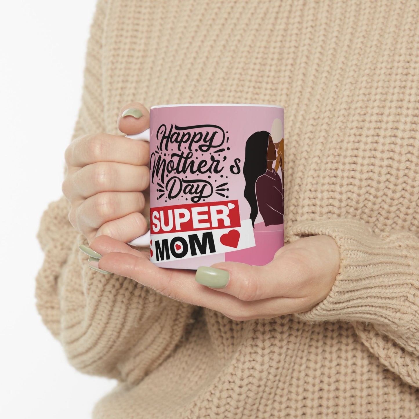 Mother's Day Ceramic Mug - 11oz Heartwarming Gift for Moms