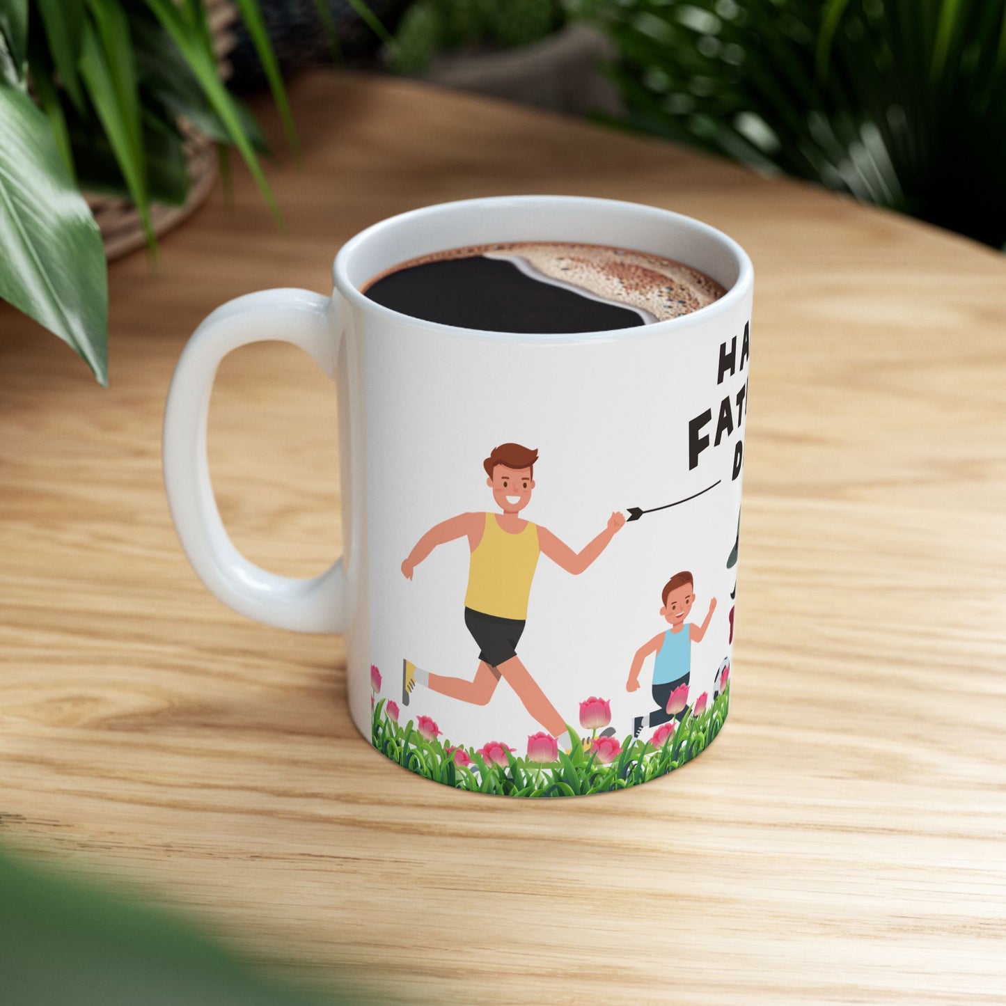 Happy Father's Day Ceramic Mug - Fun Dad Gift for Coffee & Tea Lovers