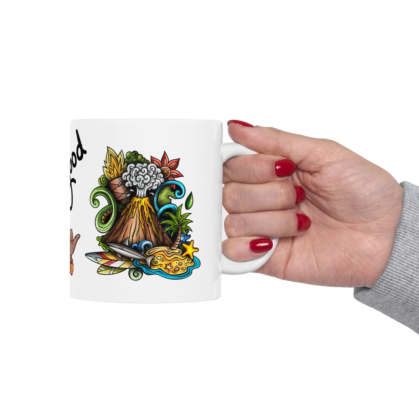 Colorful Life is Good Ceramic Mug - Perfect for Coffee Lovers