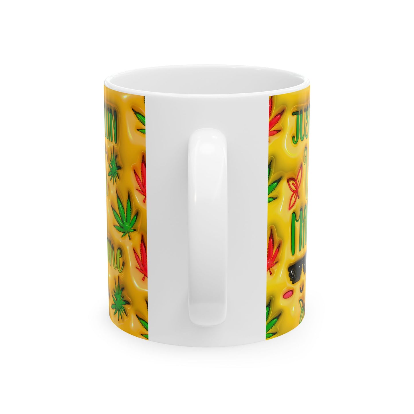 Stay Chill Ceramic Mug - Perfect for Coffee Lovers & Cannabis Enthusiasts