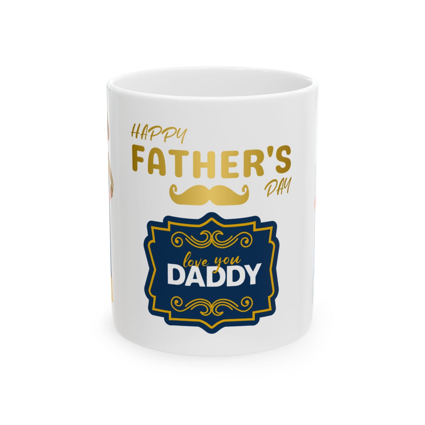 Happy Father's Day Ceramic Mug - Love You Daddy Design