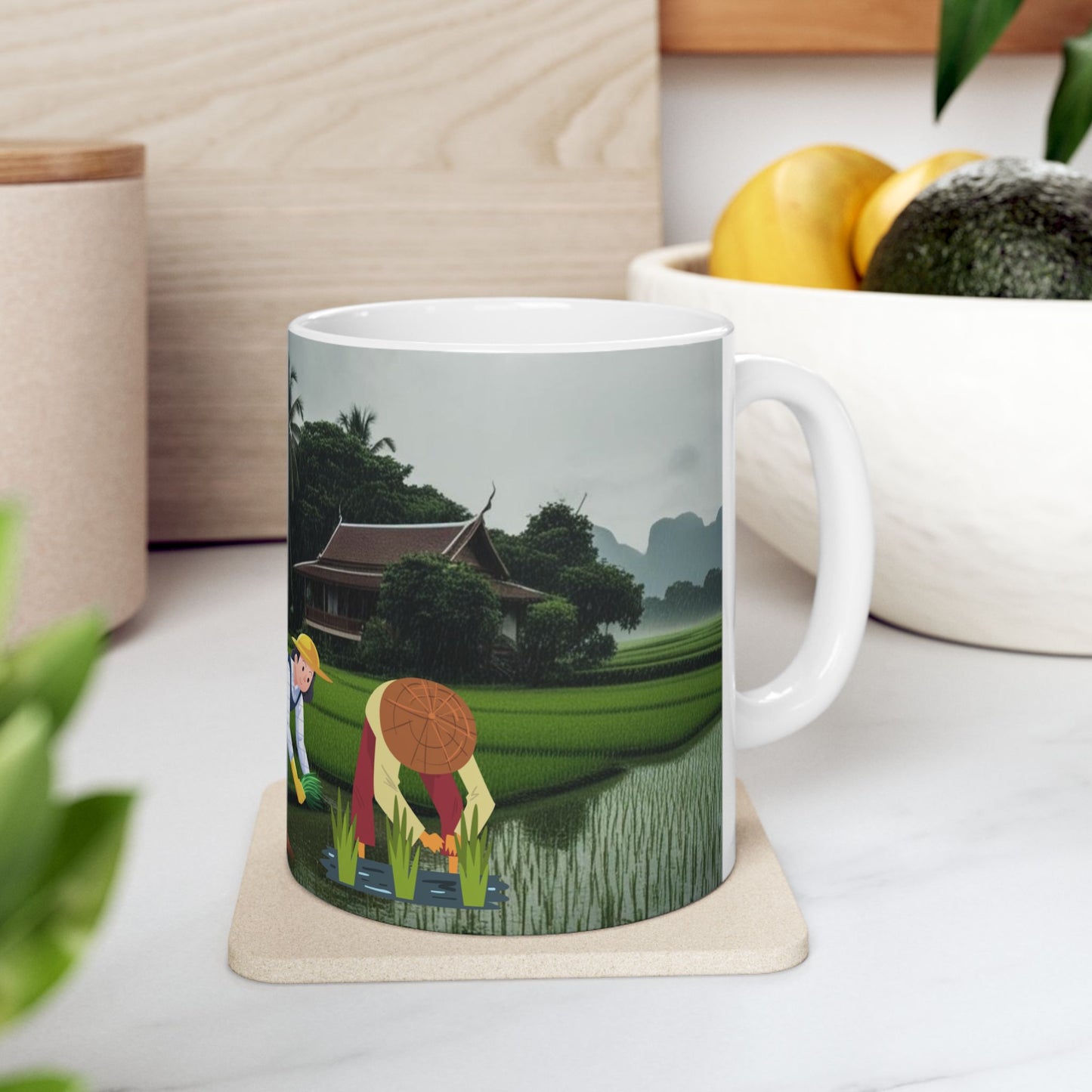 Have a Nice Day Ceramic Mug – 11oz Coffee Cup for Nature Lovers