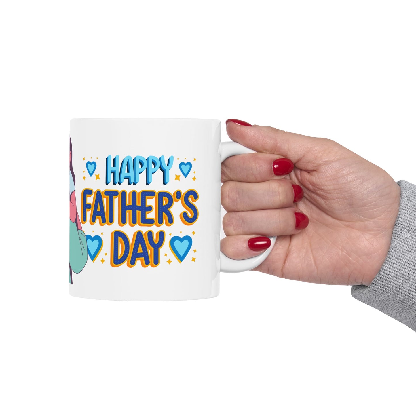 I Love Dad Ceramic Mug - Perfect Gift for Father's Day