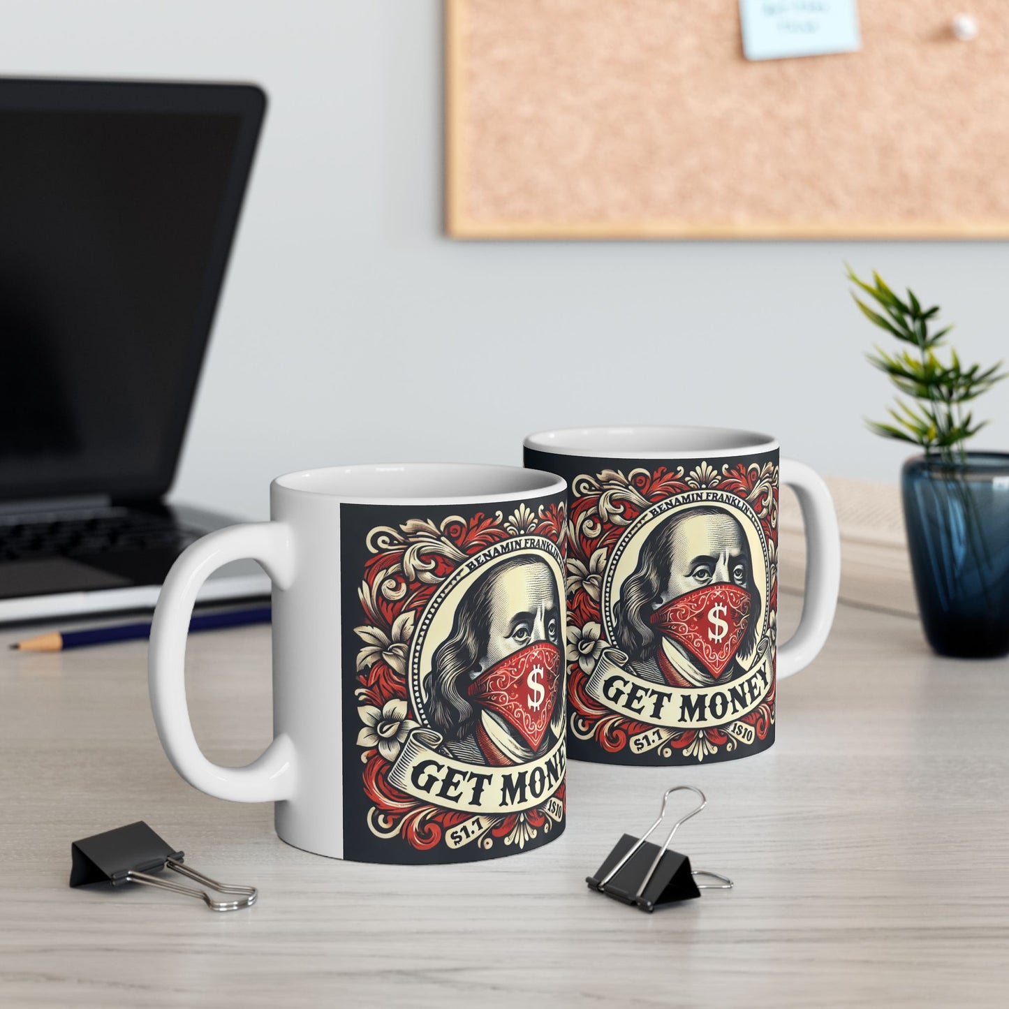 Get Money Vintage Ceramic Mug - 11oz