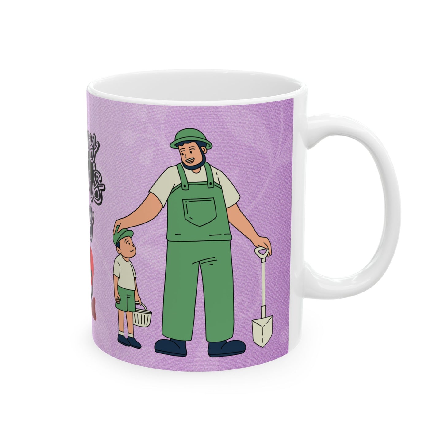 Happy Father's Day Ceramic Mug - Perfect Gift for Dads