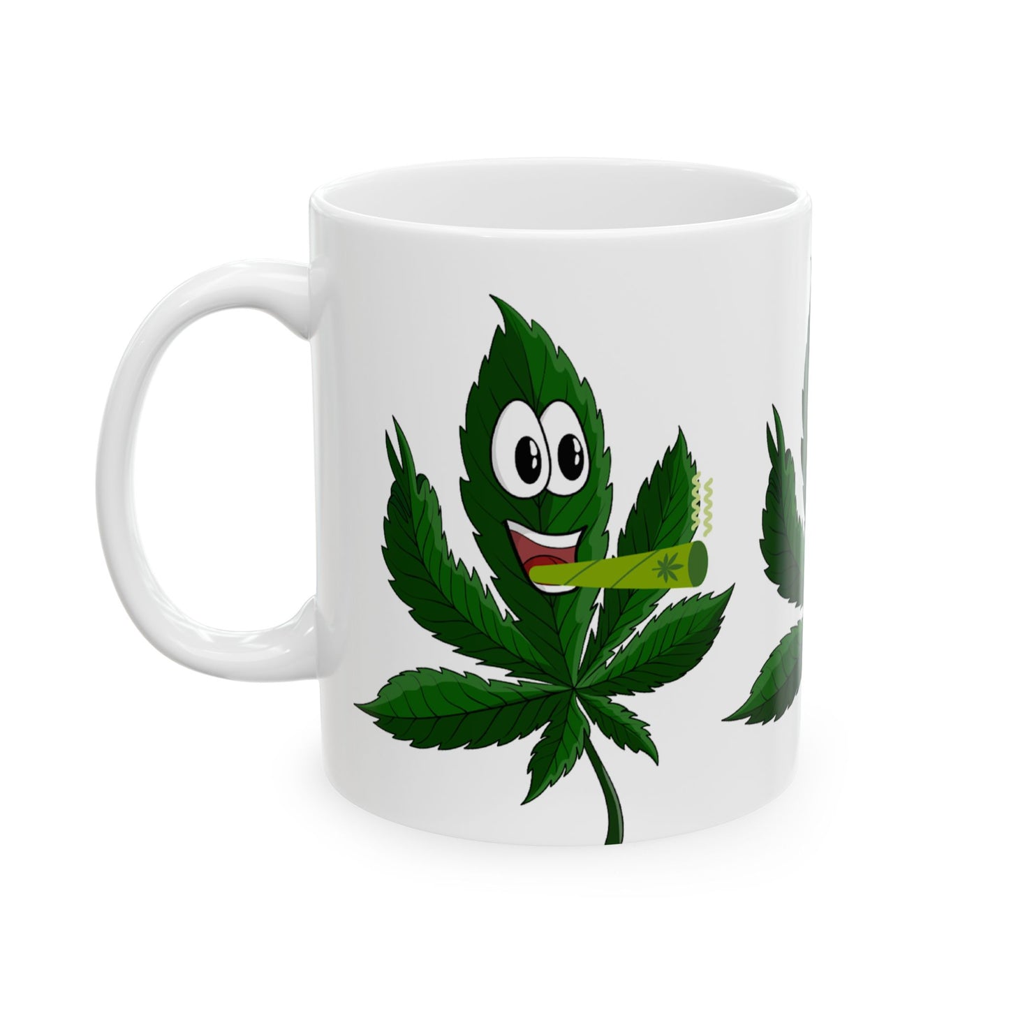 Funny Cannabis Leaf Mug - 11oz Perfect for Stoners & Gifting