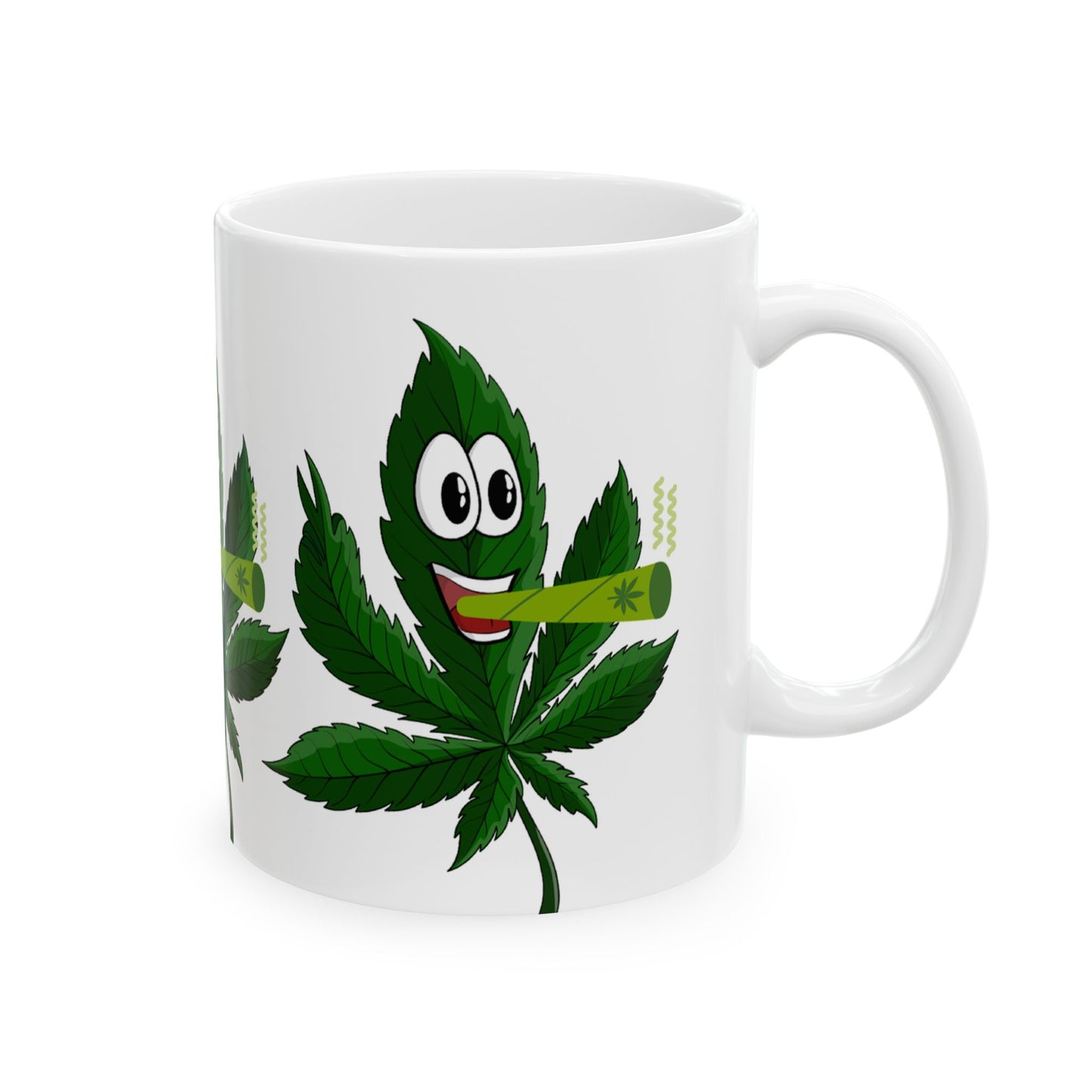 Funny Cannabis Leaf Mug - 11oz Perfect for Stoners & Gifting