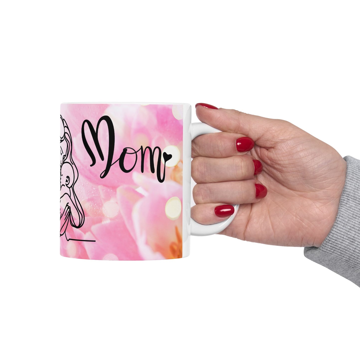 Mom & Baby Love Ceramic Mug - Perfect Gift for Mother's Day & Baby Showers
