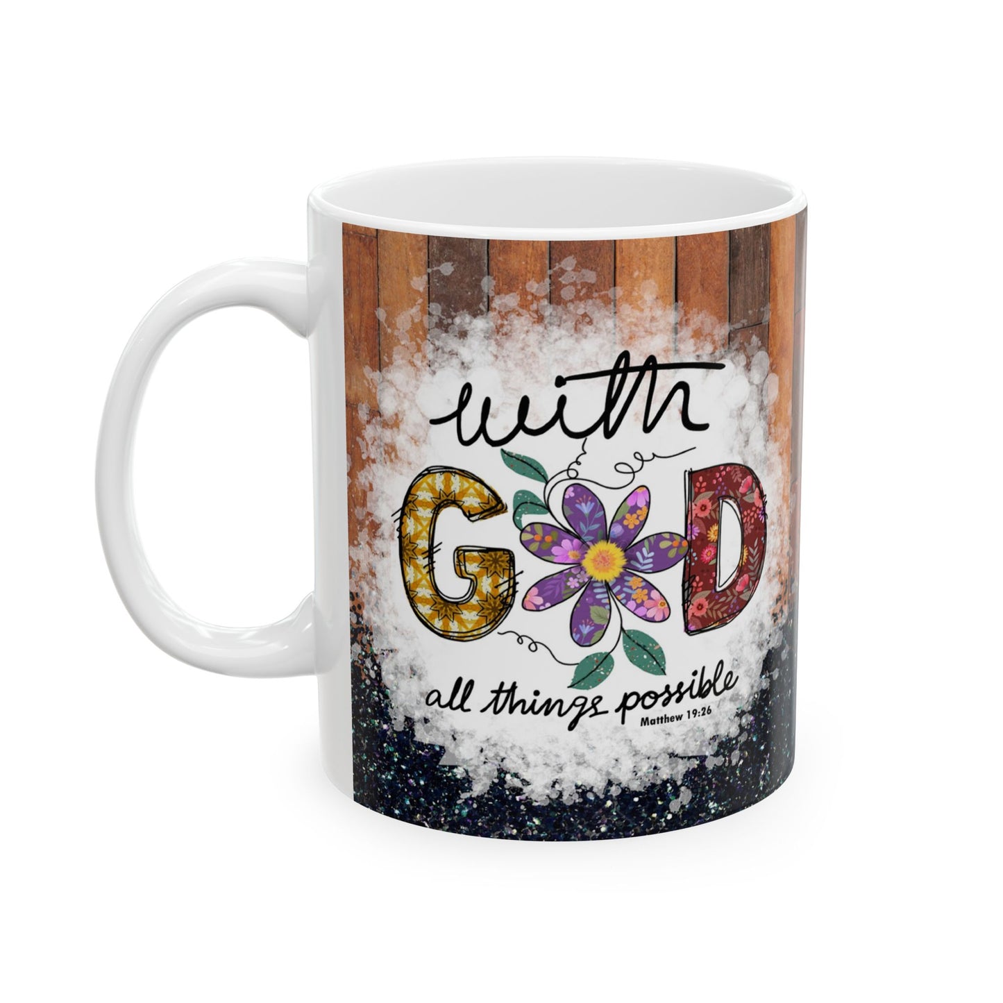 Inspirational Ceramic Mug - Faith & Motivation Gift - 11oz