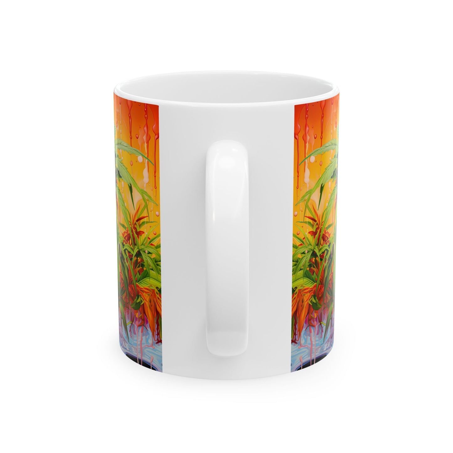 Tropical Paradise Ceramic Mug | Colorful Beach Design for Coffee Lovers