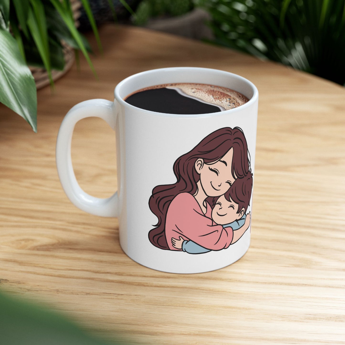 Heartfelt Mom Ceramic Mug - Perfect Gift for Mother's Day