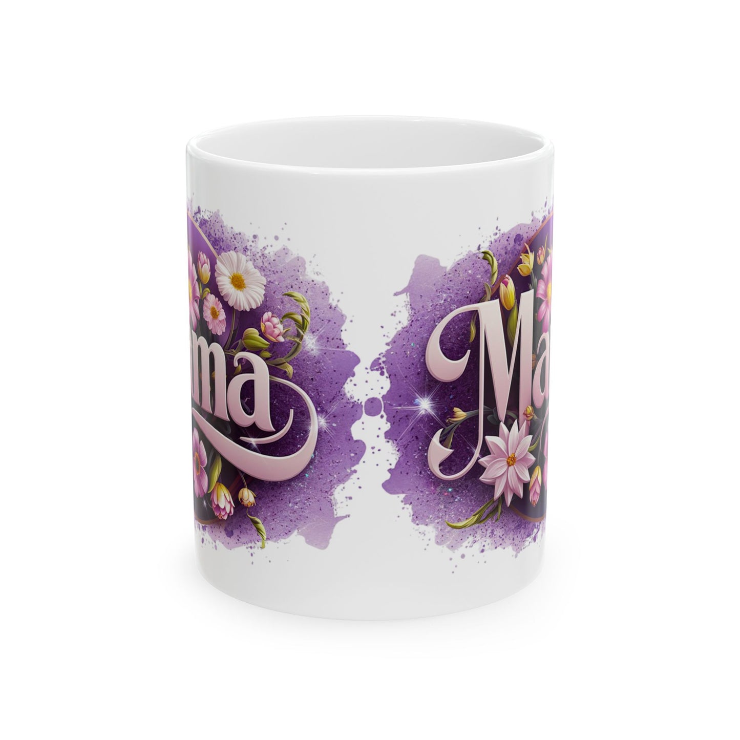 Floral Mama Ceramic Mug - Perfect Gift for Mother's Day & Family Celebrations