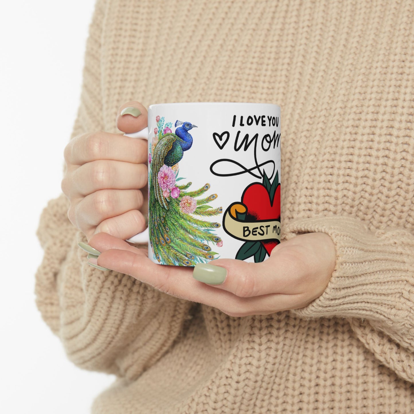 Best Mom Ceramic Coffee Mug | I Love You Mom | Perfect Gift for Mother’s Day