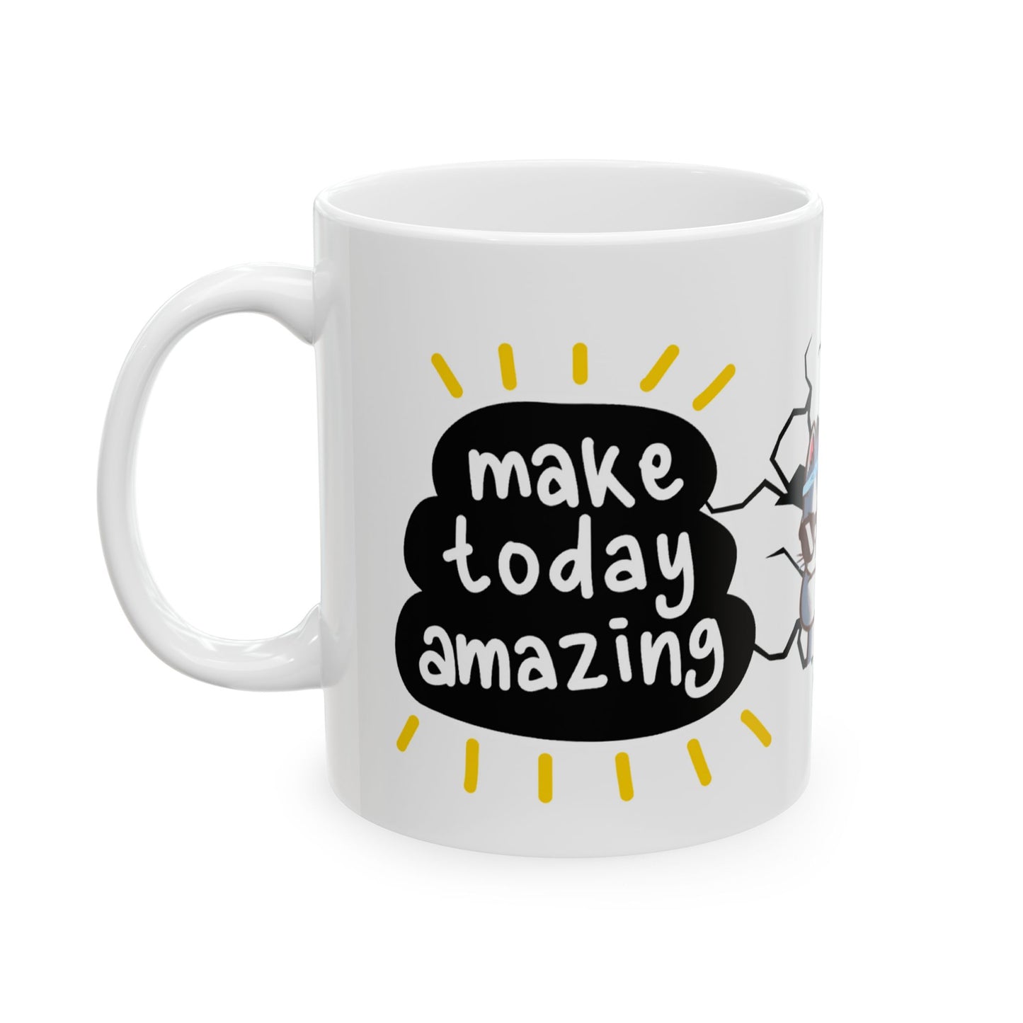 Funny Cat Ceramic Mug – 11oz Perfect Gift for Cat Lovers