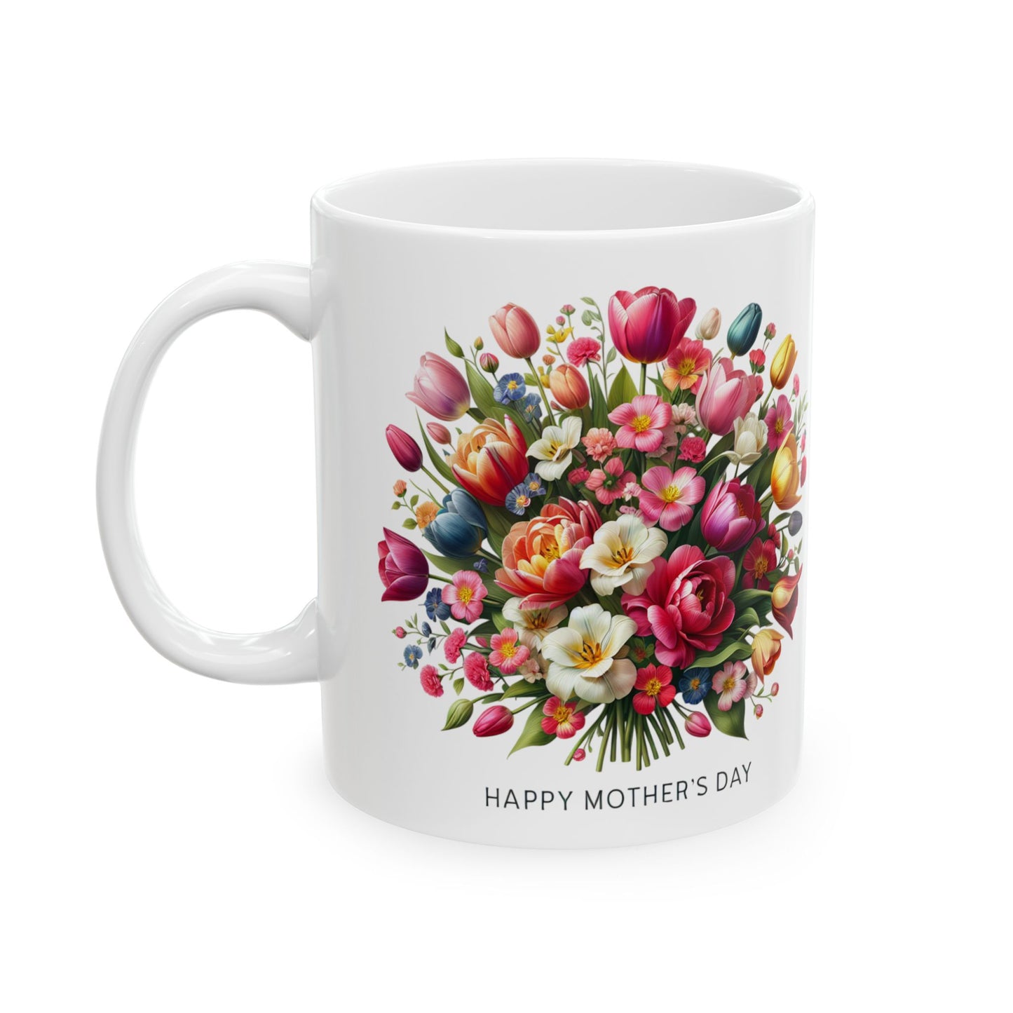 Floral Mother's Day Ceramic Mug - 11oz