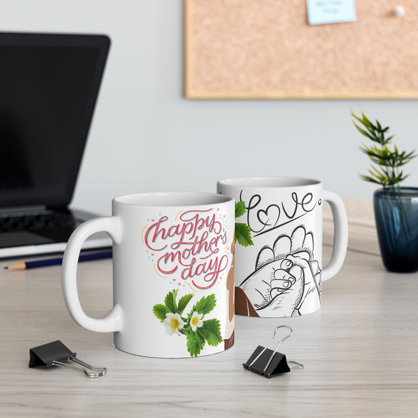 Nurturing Love Ceramic Mug - Perfect Gift for Mothers