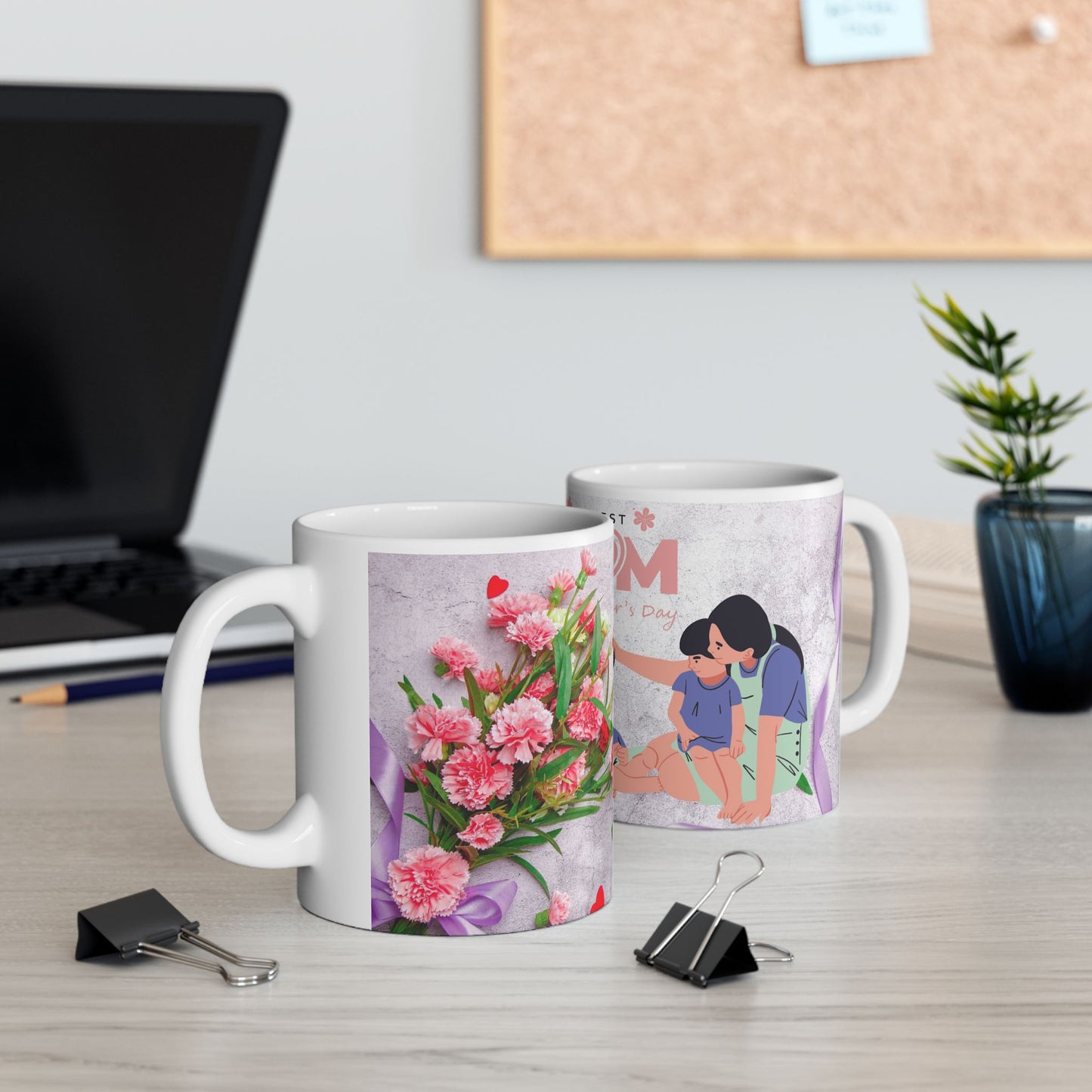 Happy Mother's Day Ceramic Mug - The Best Mom Gift