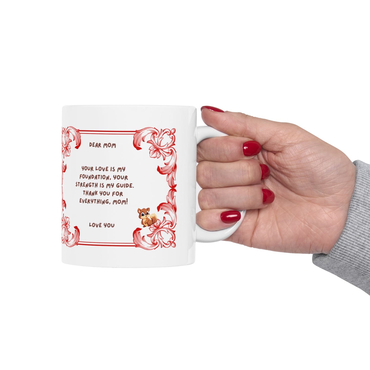 Floral Inspirational Ceramic Mug - Perfect Gift for Loved Ones