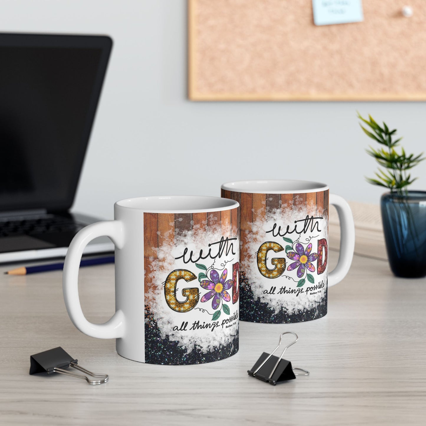 Inspirational Ceramic Mug - Faith & Motivation Gift - 11oz
