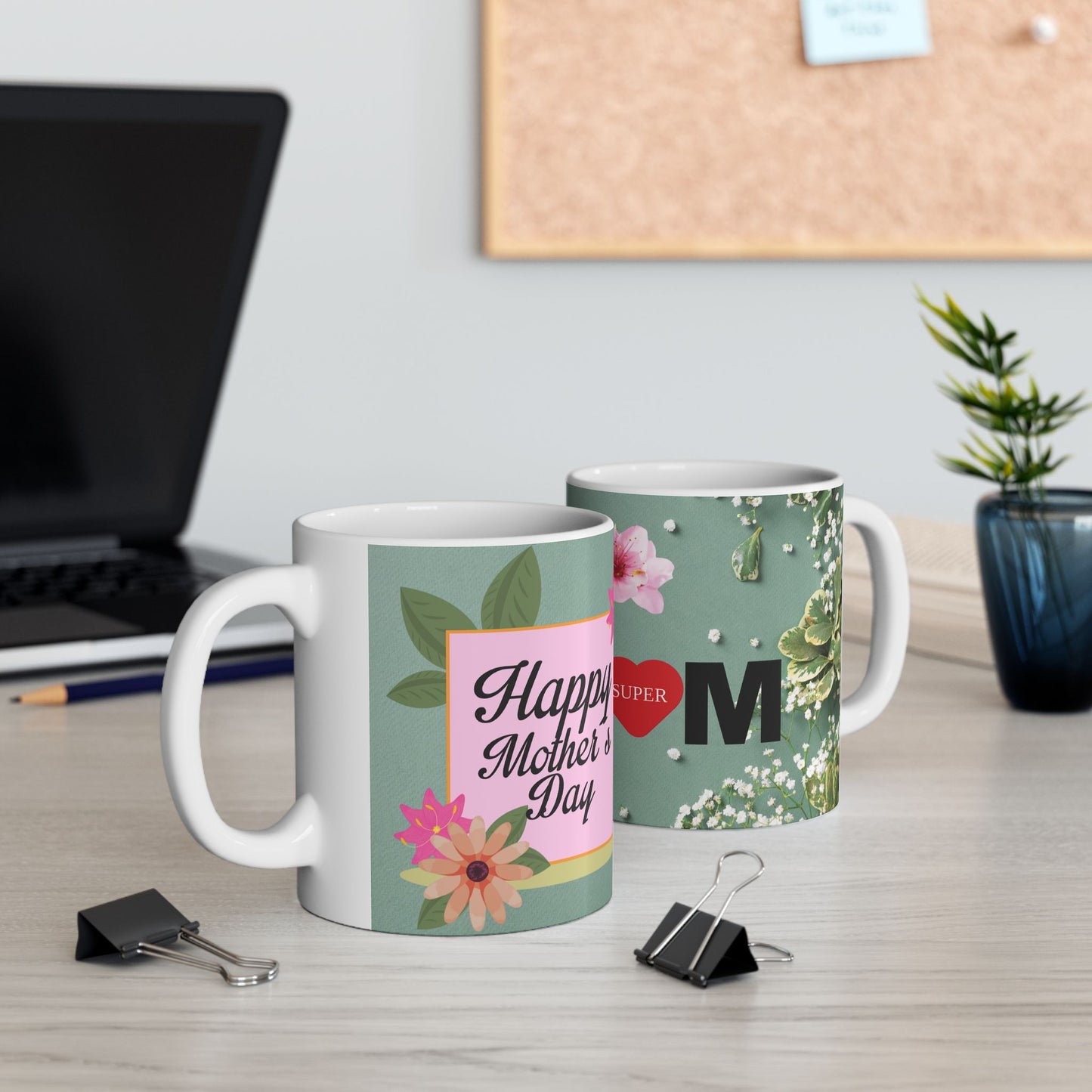 Super Mom Ceramic Mug - Perfect Gift for Mother's Day