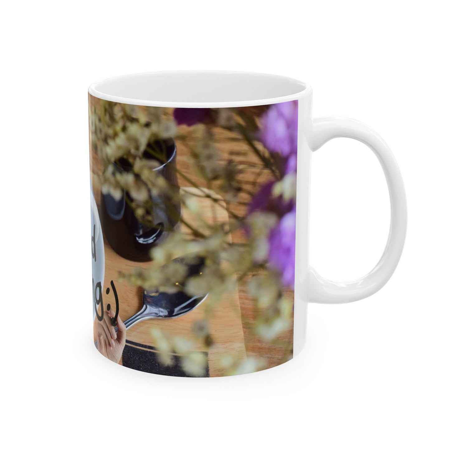 Good Morning Ceramic Mug - 11oz Coffee Cup for Daily Inspiration