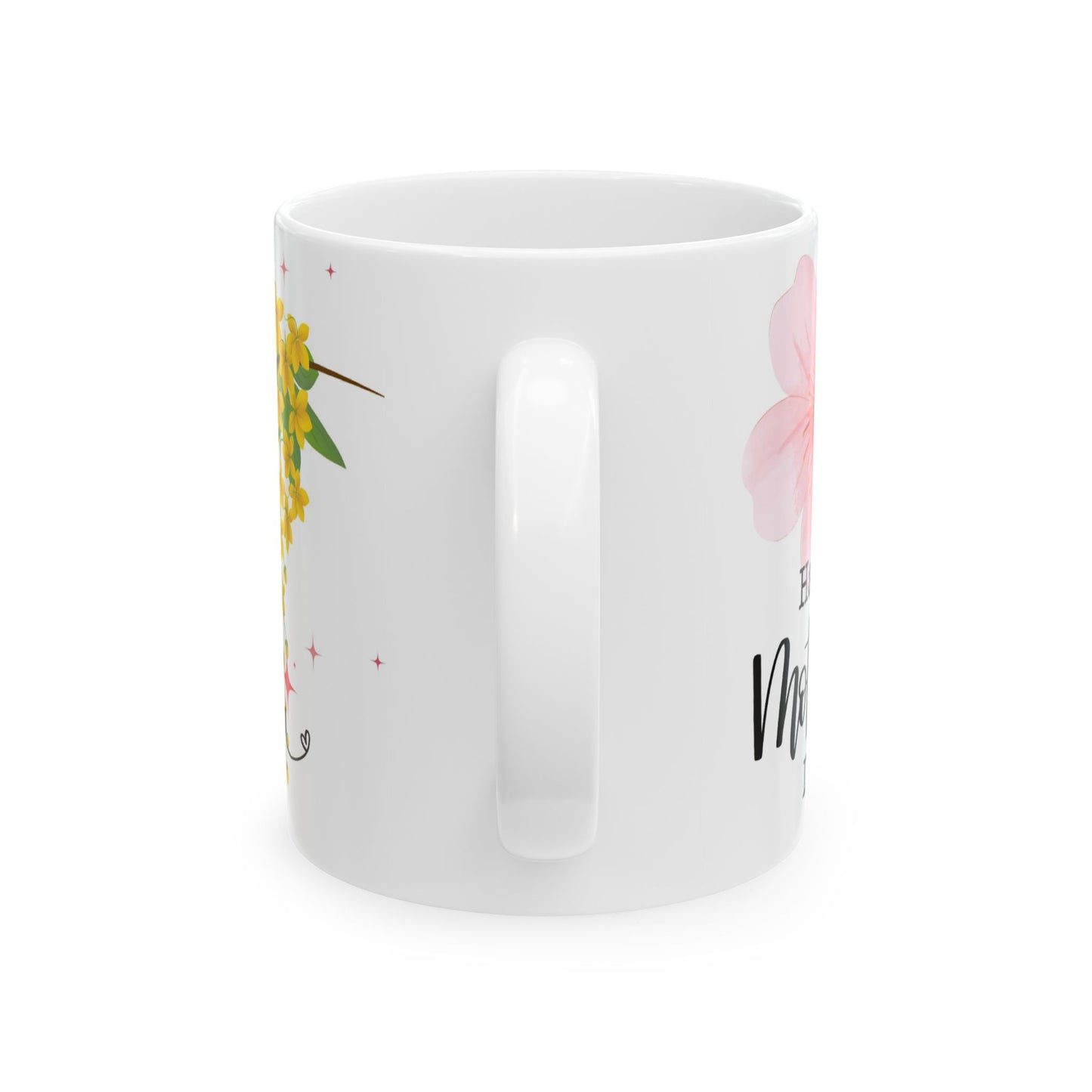 Floral Motherhood Ceramic Mug - Perfect Gift for Moms
