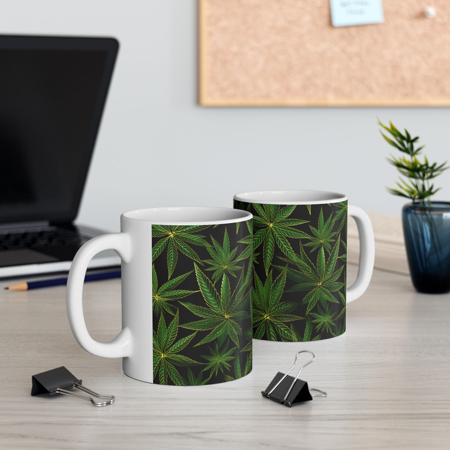 Tropical Leaf Ceramic Mug | 11oz Perfect for Home & Gifting
