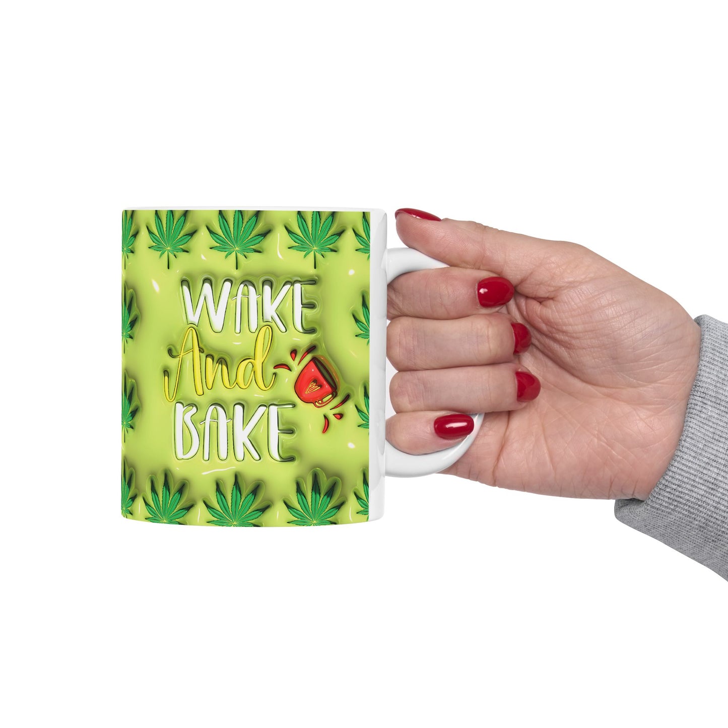 Fun Cannabis-Themed Ceramic Mug - Perfect for Chill Moments
