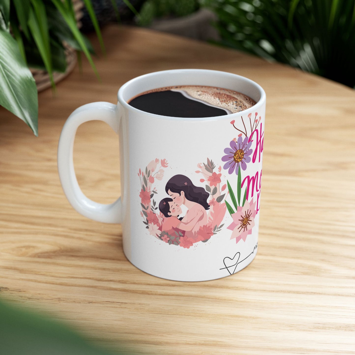 Happy Mother's Day Floral Ceramic Mug