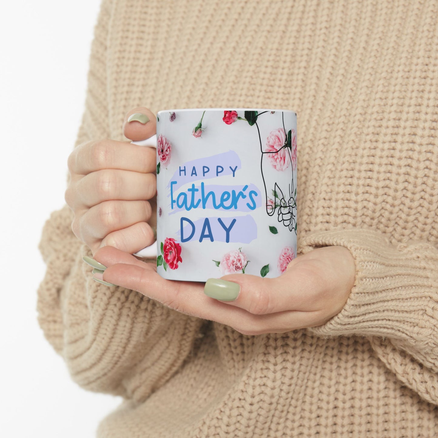 Floral Mother's Day Ceramic Mug - Perfect Gift for Mom