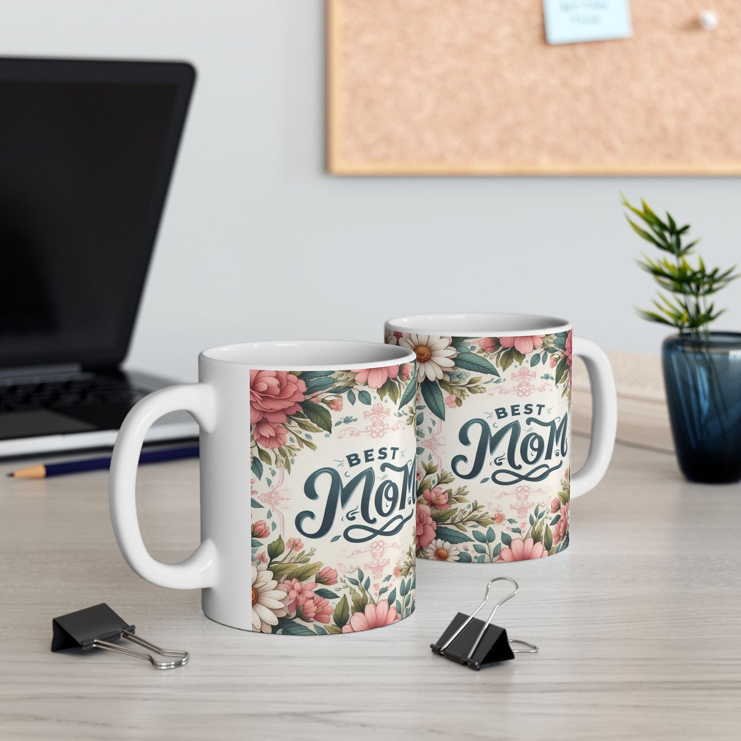Floral Mom Ceramic Mug - Perfect Gift for Mother's Day & Birthdays