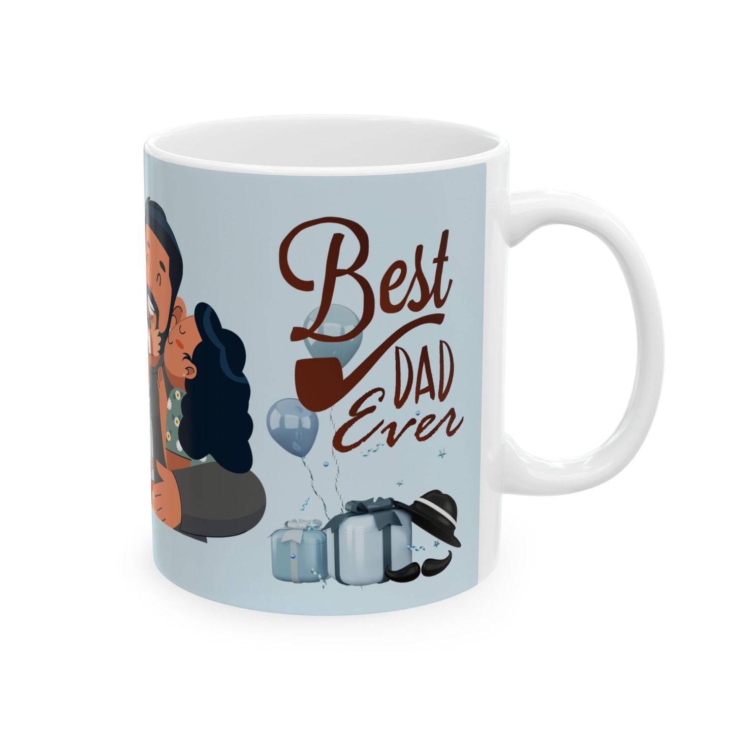 Best Dad Ever Ceramic Mug - Perfect Gift for Father's Day