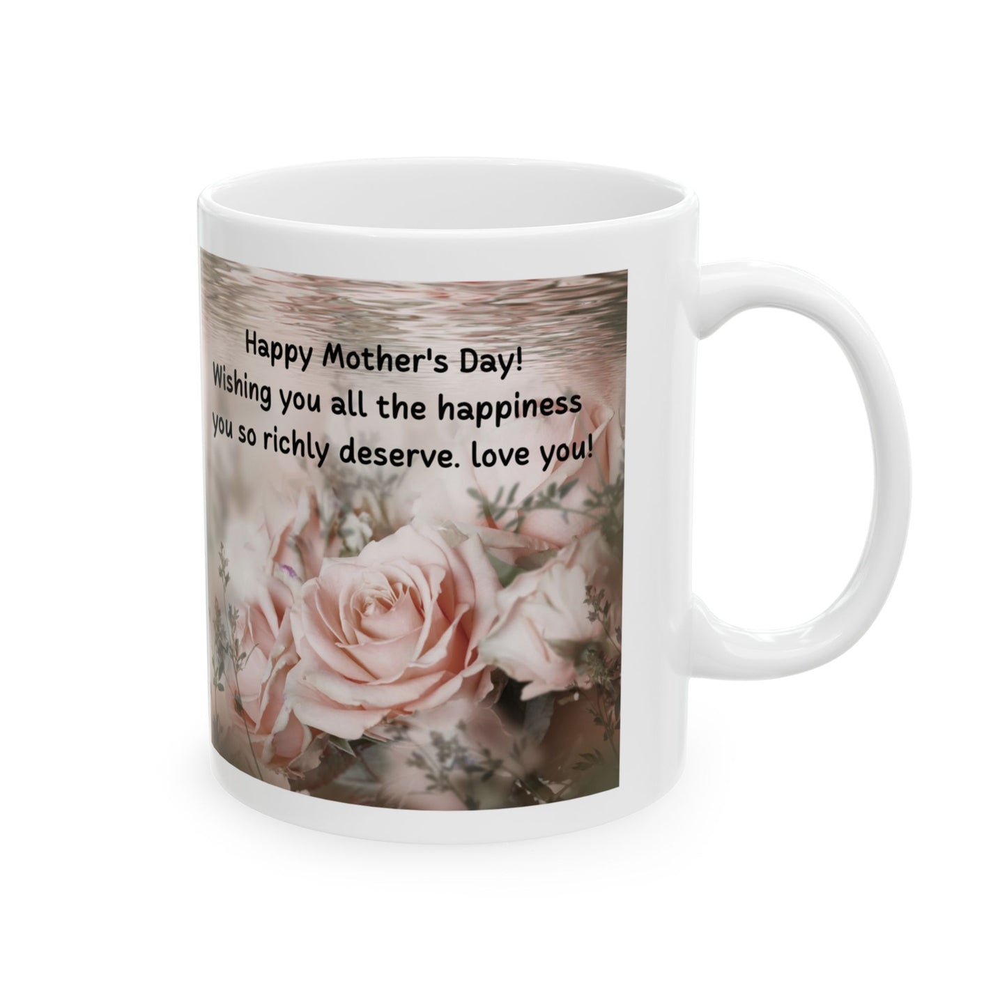 mugmii Happy Mother's Day Floral Ceramic Card (Mug)
