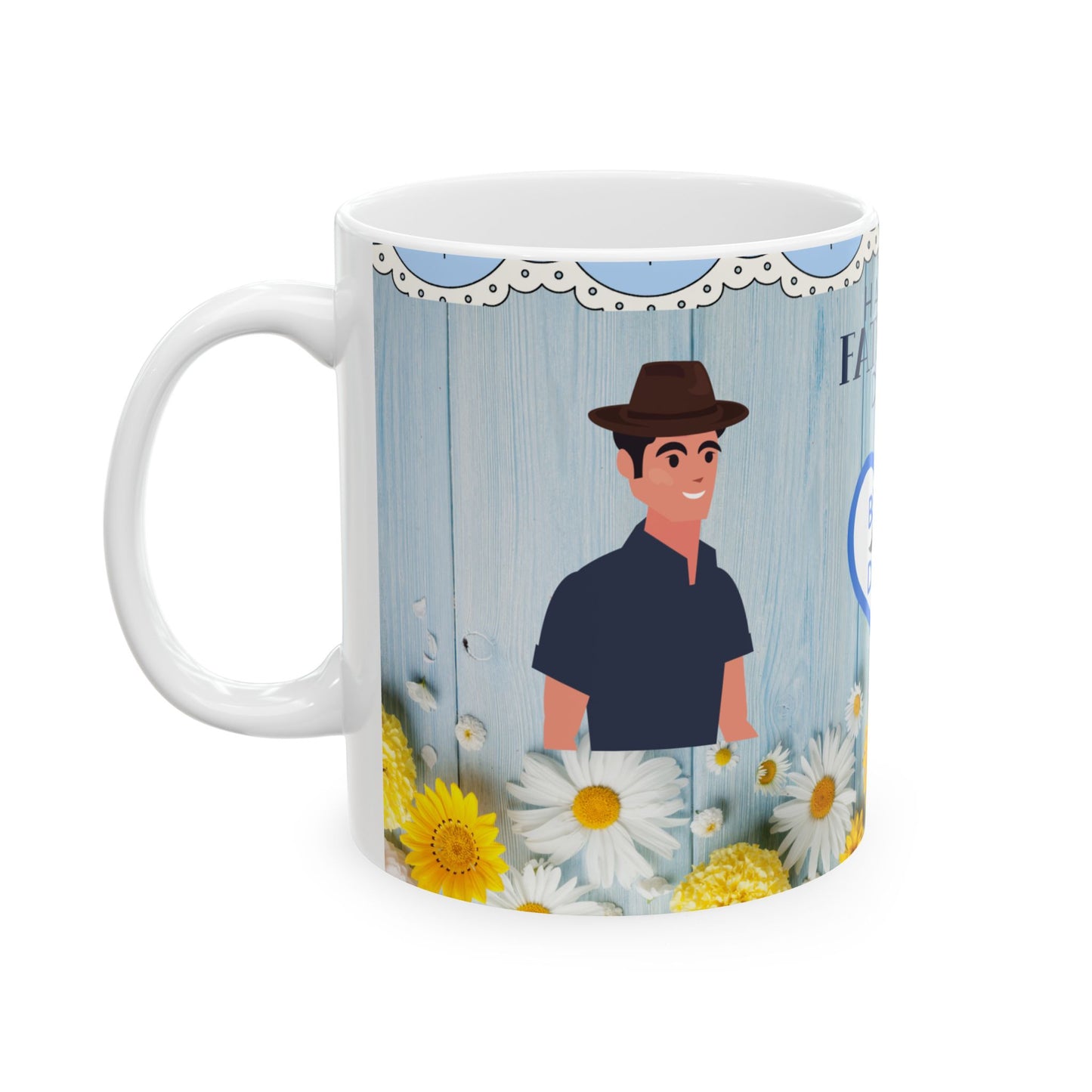 Happy Father's Day Ceramic Mug - Best Dad Design