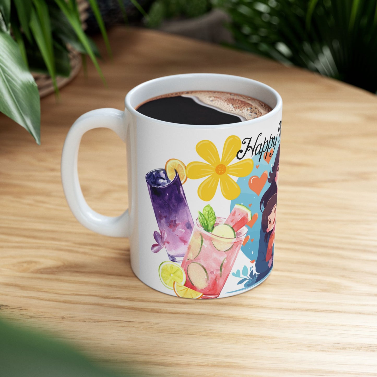 Happy Mother's Day Ceramic Mug - Heartwarming Gift for Moms 11oz