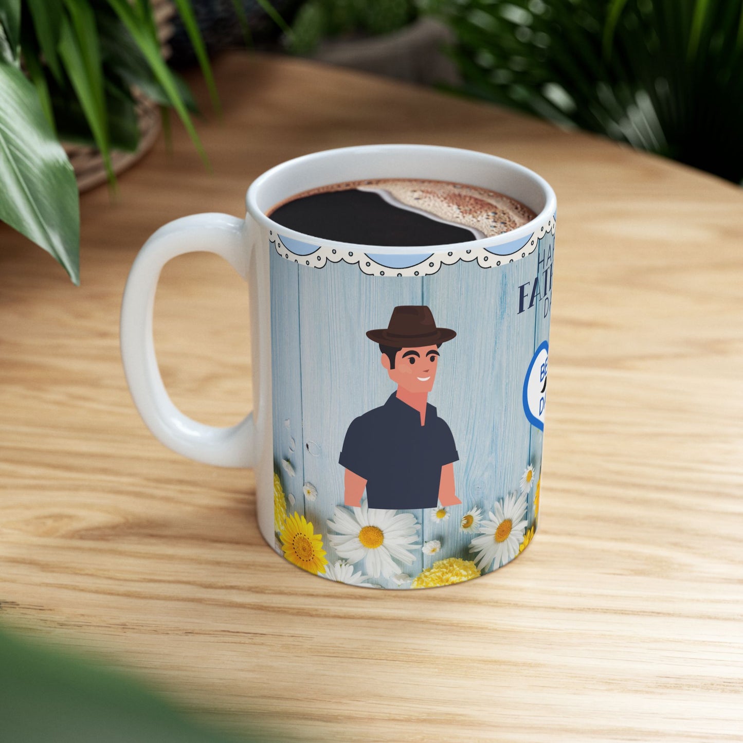 Happy Father's Day Ceramic Mug - Best Dad Design