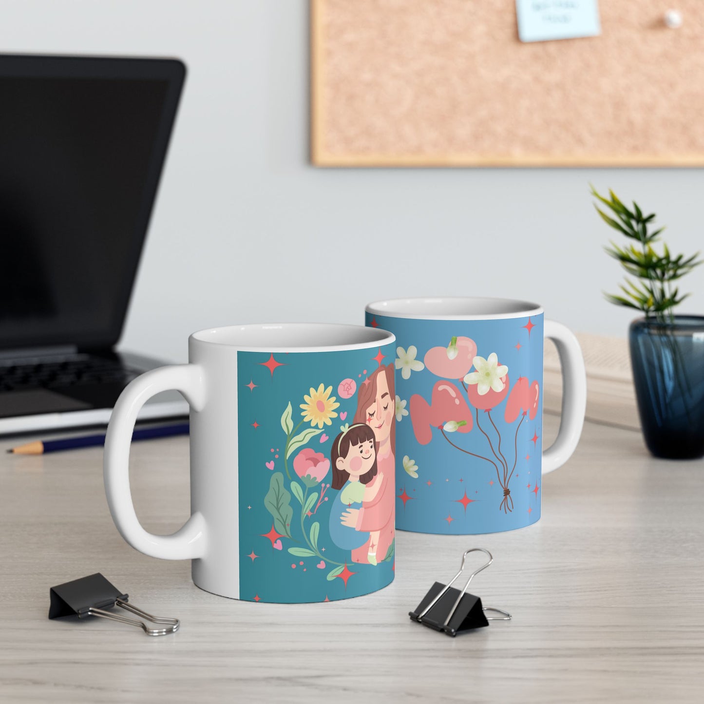 Floral Love Ceramic Mug - Perfect Gift for Friends & Special Occasions