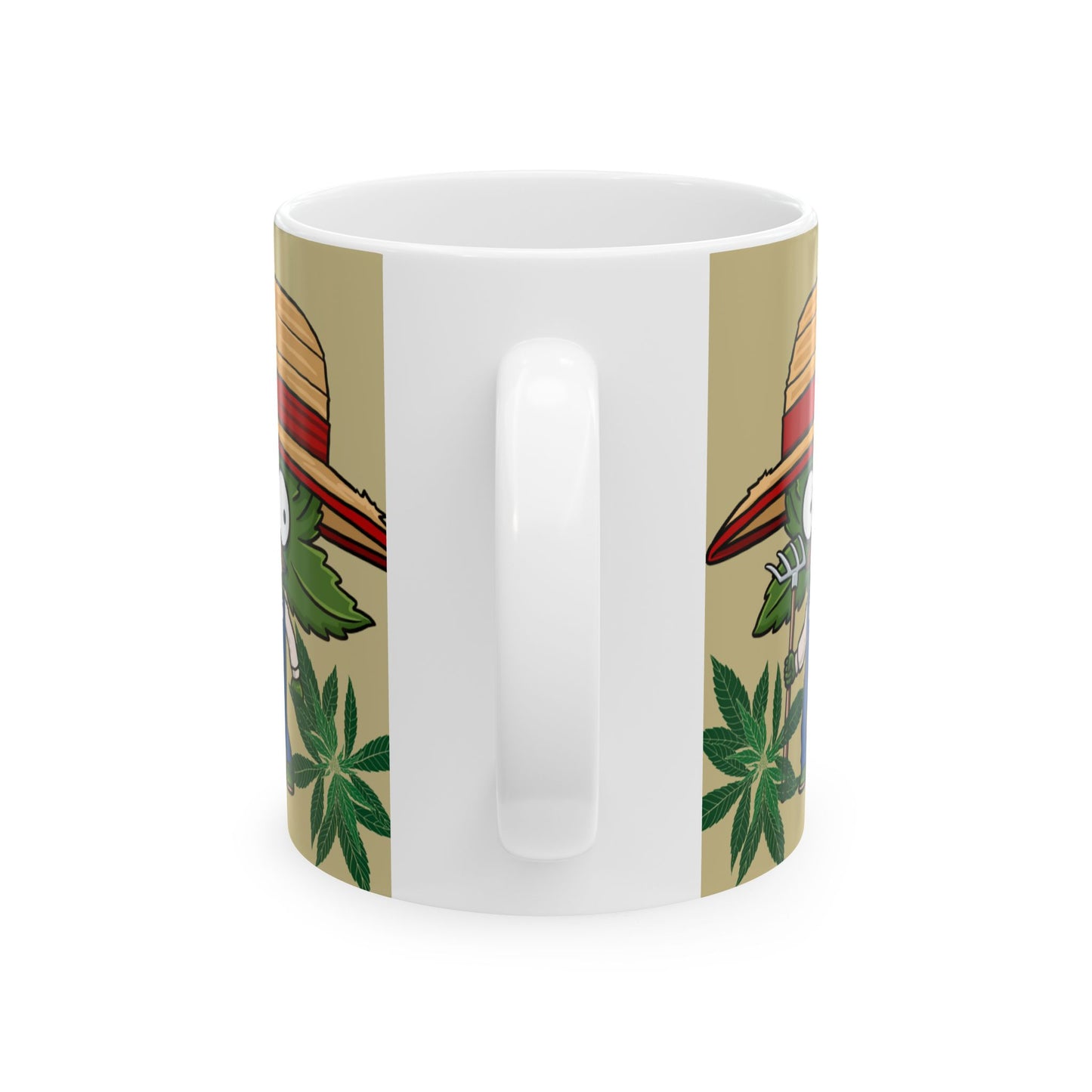 Colorful Cannabis Ceramic Mug - 11oz Perfect for Stoners & Nature Lovers