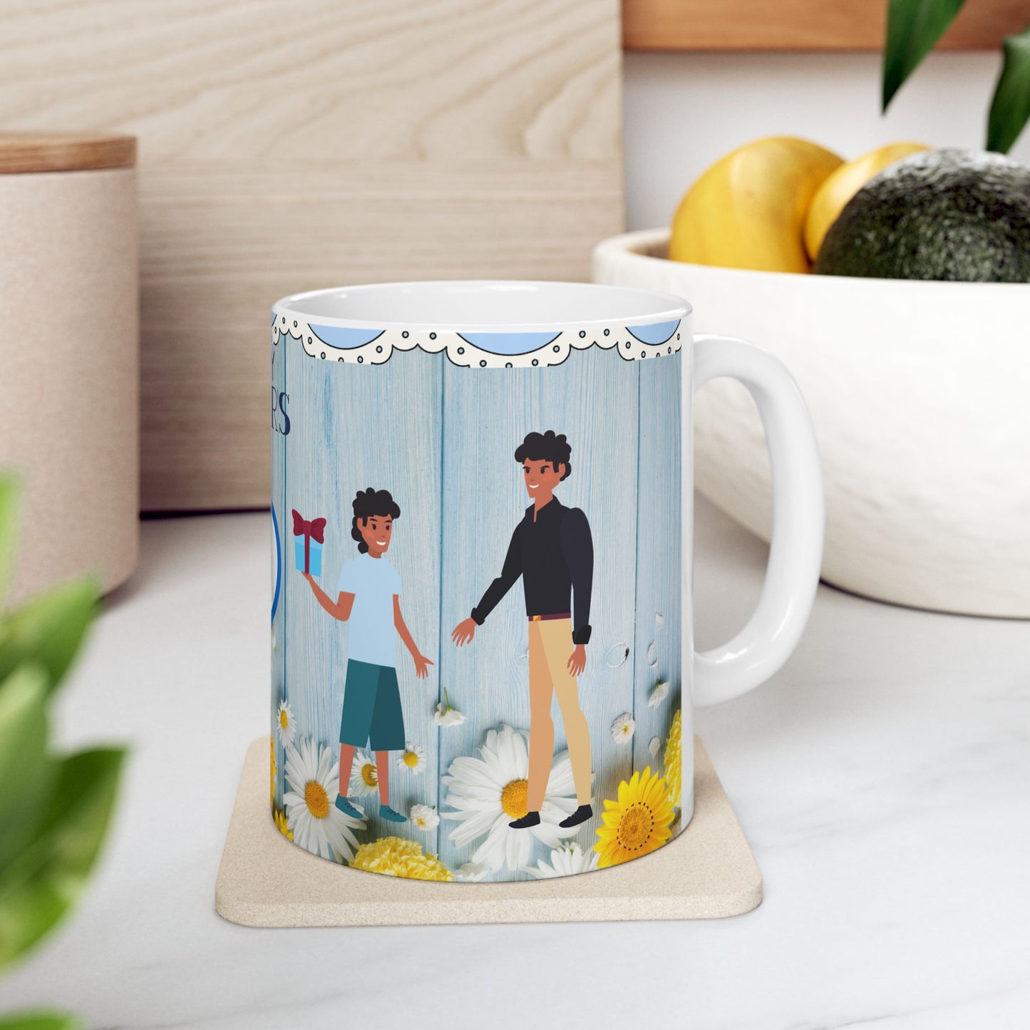 Happy Father's Day Ceramic Mug - Best Dad Design
