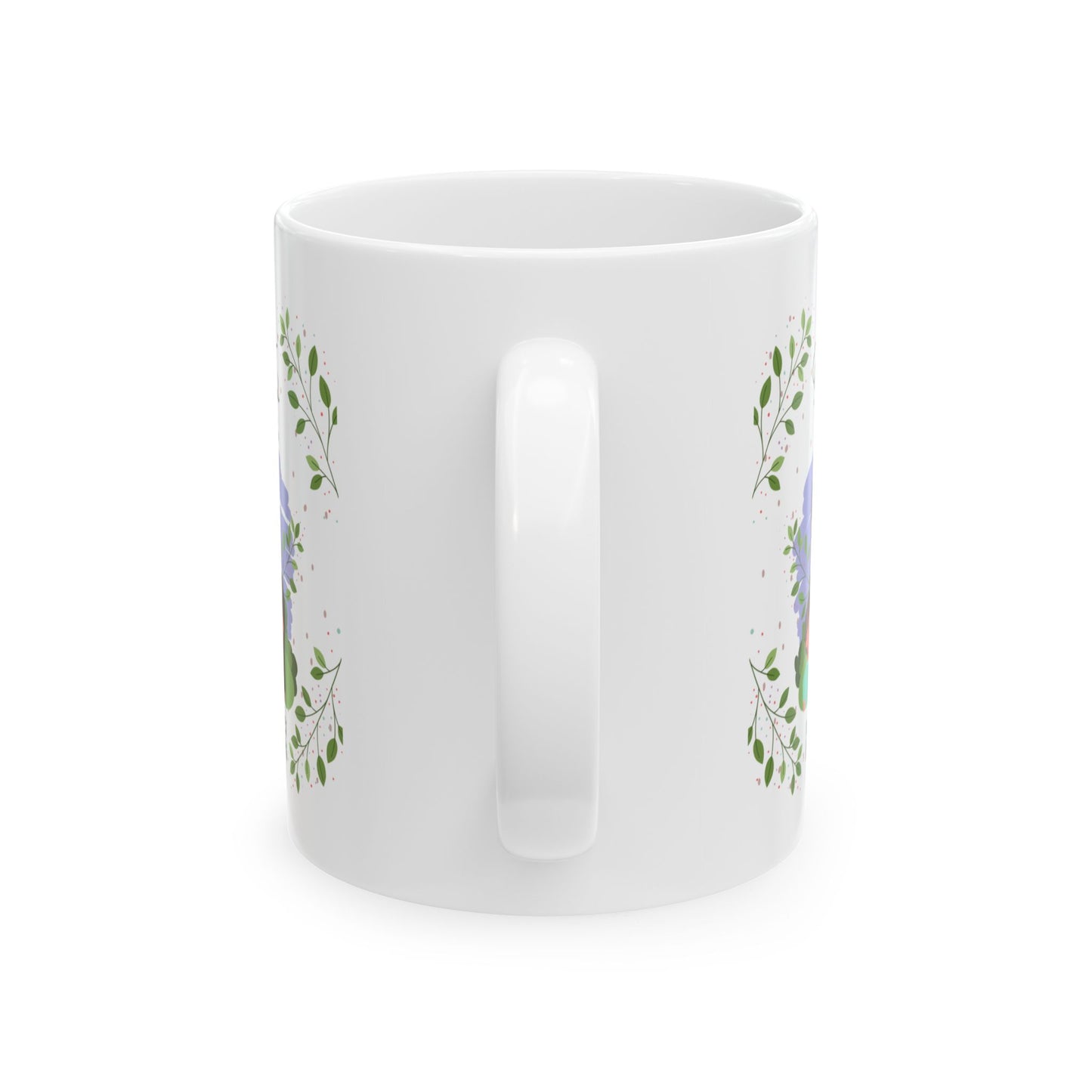 Eco-Friendly Hands Holding Earth Ceramic Mug - Perfect Gift for Nature Lovers