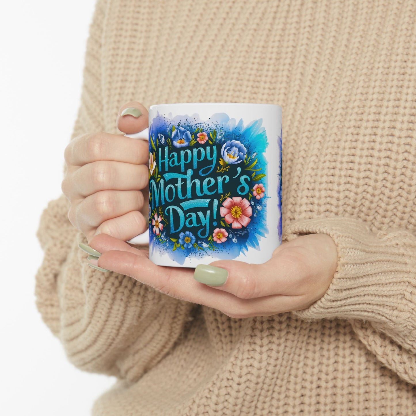 Copy of Happy Mother's Day Floral Ceramic Mug - 11oz